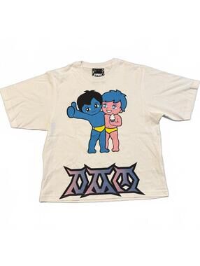 P.A.M Perks And Mini Graphic Tee XS White Streetwear Art Toy Shirt